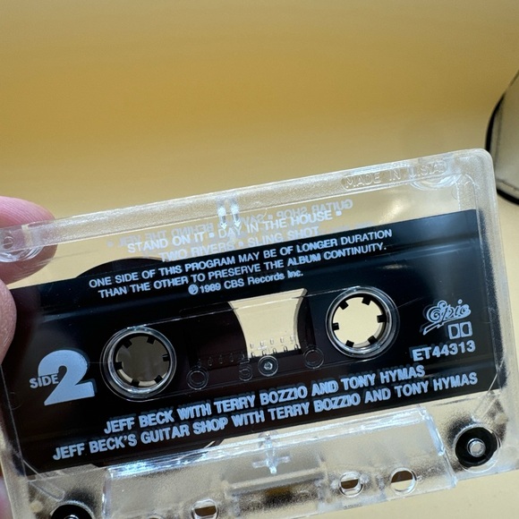 Jeff Beck - Jeff Beck's Guitar Shop 1989 (Audio Cassette) Epic Records - Picture 2 of 7